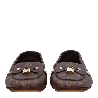Louis Vuitton Monogram Grained Calfskin Flore Car Loafers 40 Cacao Brown 4 of 10