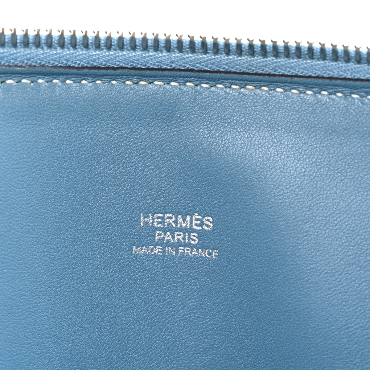 Hermes Taurillon Clemence Bolide 31 Blue Jean 6 of 10