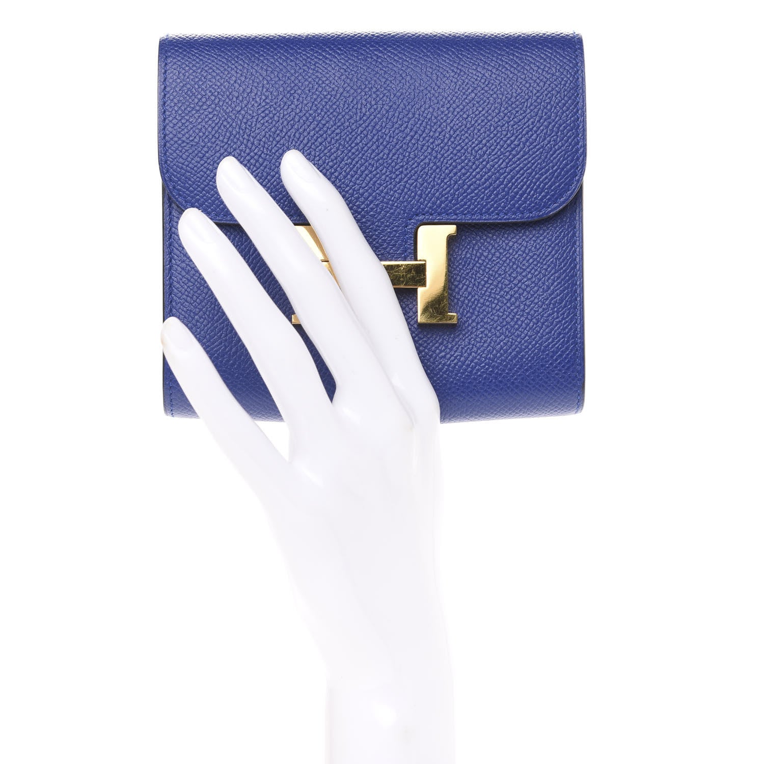 Hermes Epsom Constance Short Wallet Bleu Electrique 2 of 7