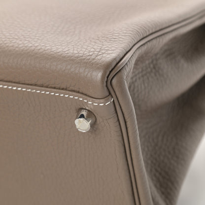 Hermes Taurillon Clemence Kelly Retourne 35 Etoupe 11 of 14