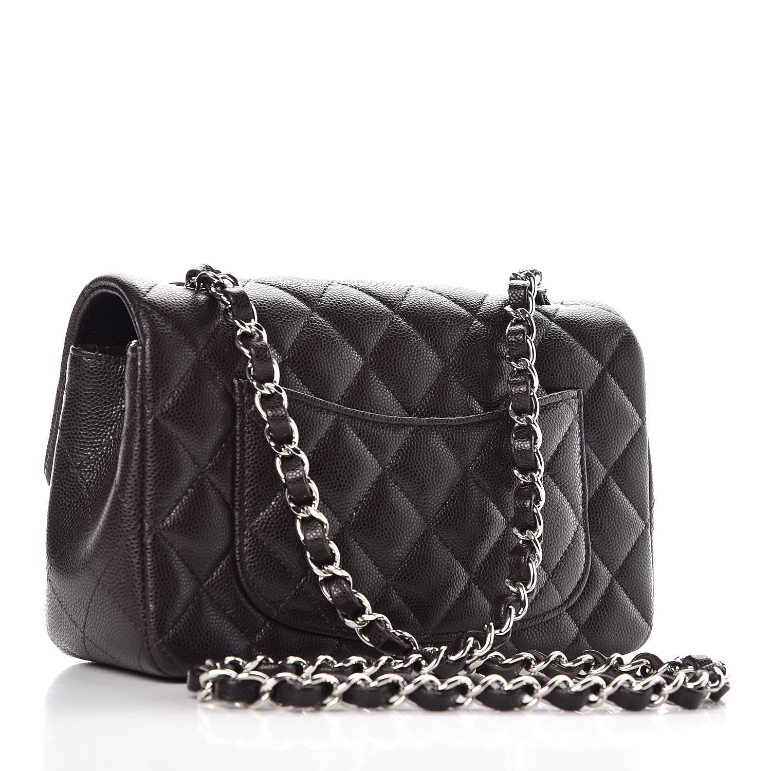 Chanel Caviar Quilted Mini Rectangular Flap Dark Brown 3 of 7
