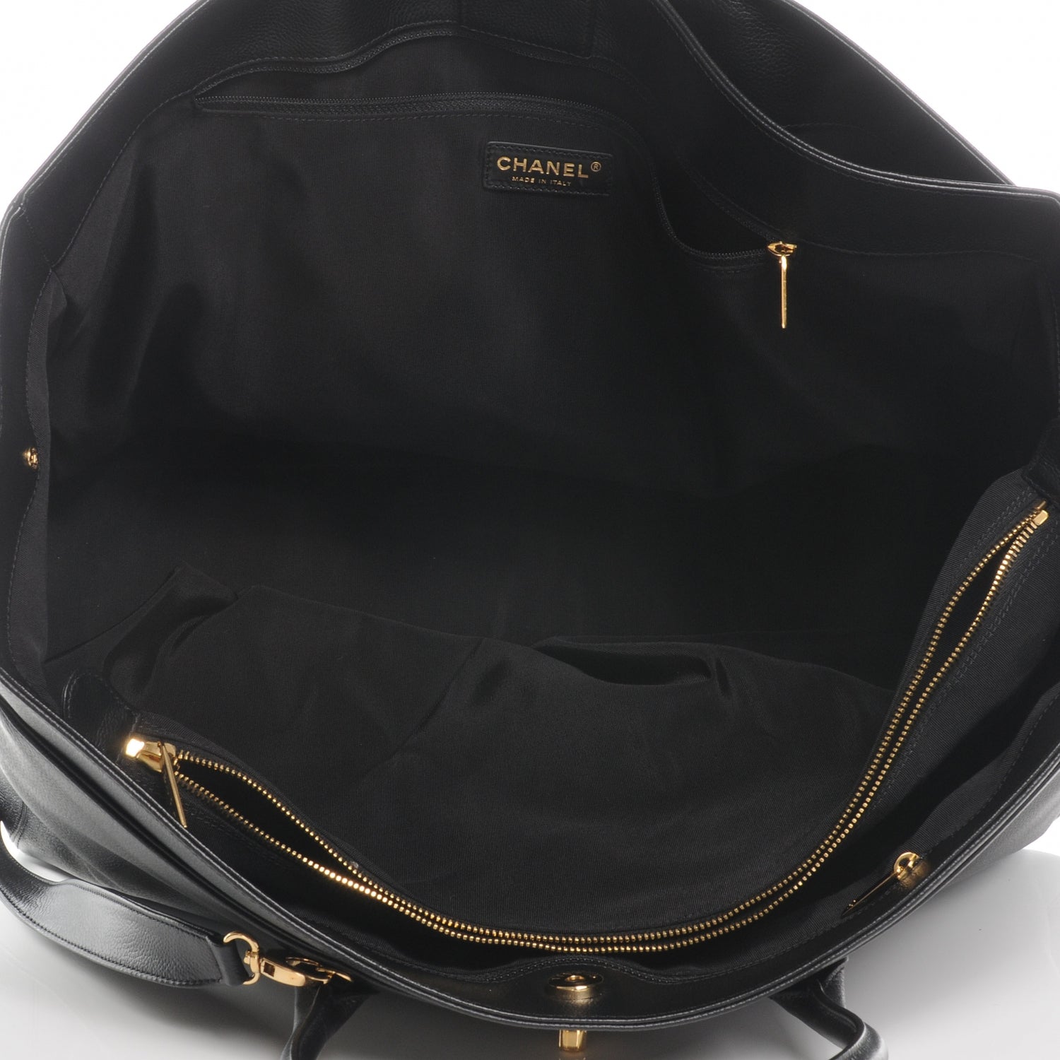 Chanel Calfskin XL Cerf Tote Black 5 of 7