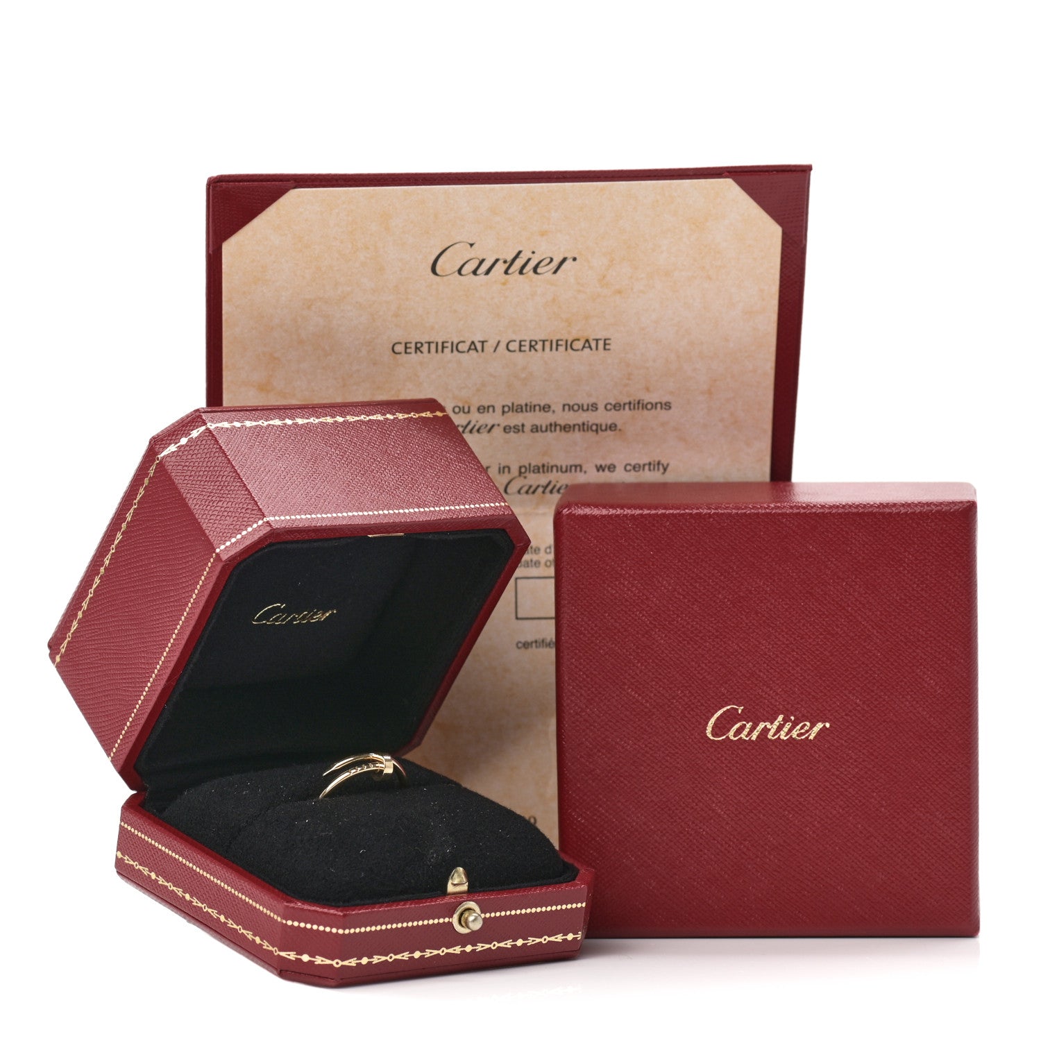 Cartier 18K Yellow Gold Small Juste Un Clou Ring 57 8 6 of 6