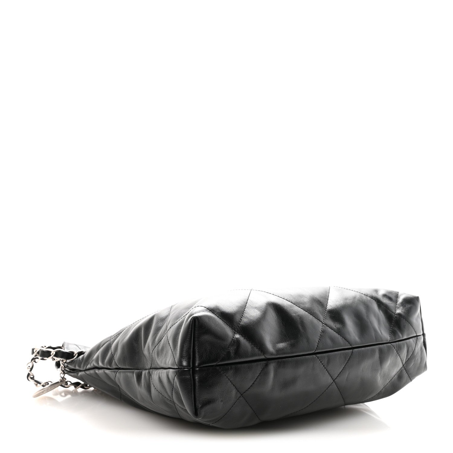 Chanel Shiny Calfskin Quilted Small Chanel 22 Black 4 of 10