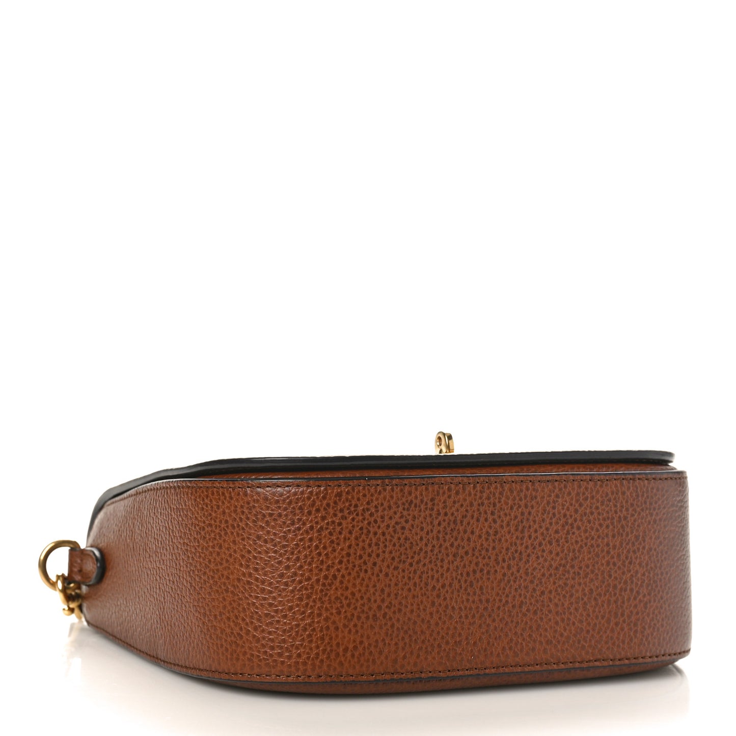 Natural Grained Calfskin Small Darley Satchel Oak