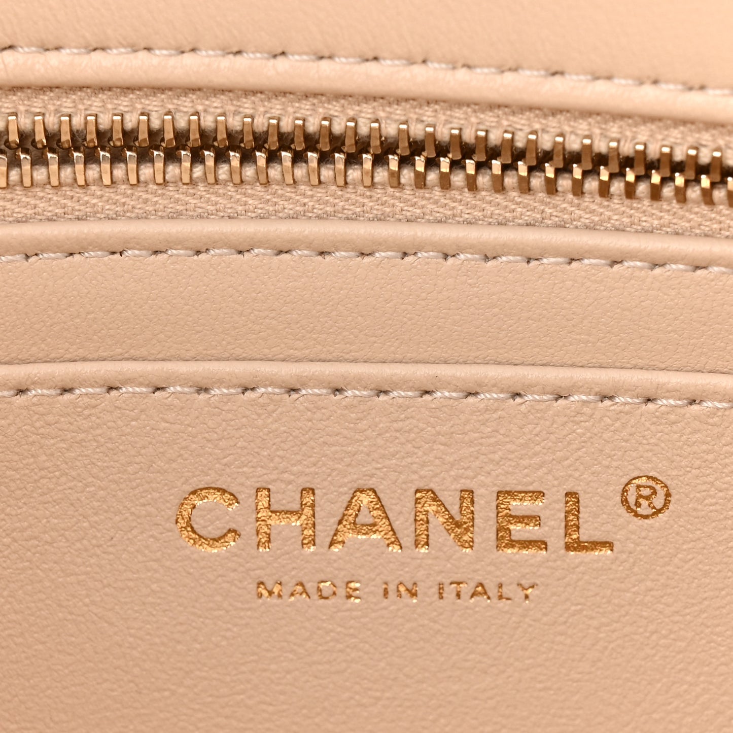 Lambskin Quilted Small Sweet Camellia Flap Beige
