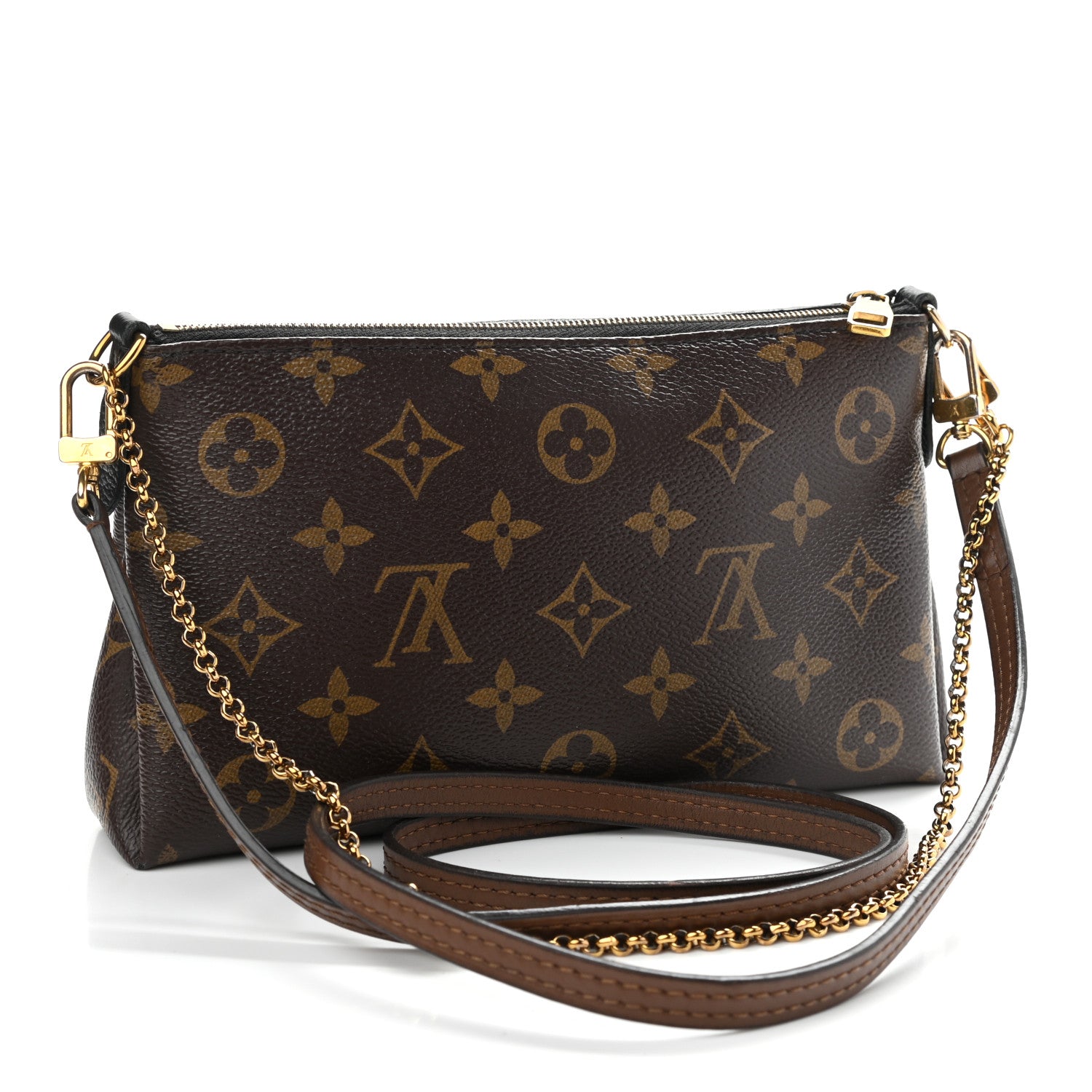 Louis Vuitton Monogram Pallas Clutch Black 3 of 13