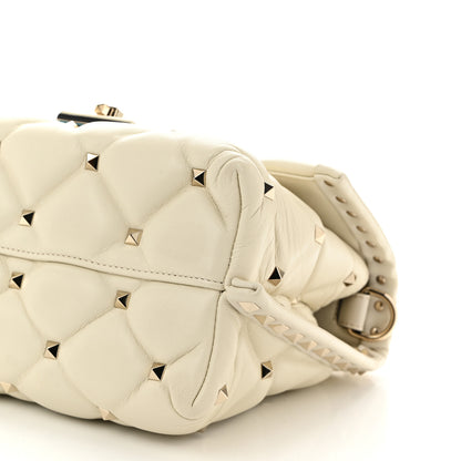 Valentino Garavani Nappa Medium Candystud Top Handle Bag Light Ivory 9 of 9