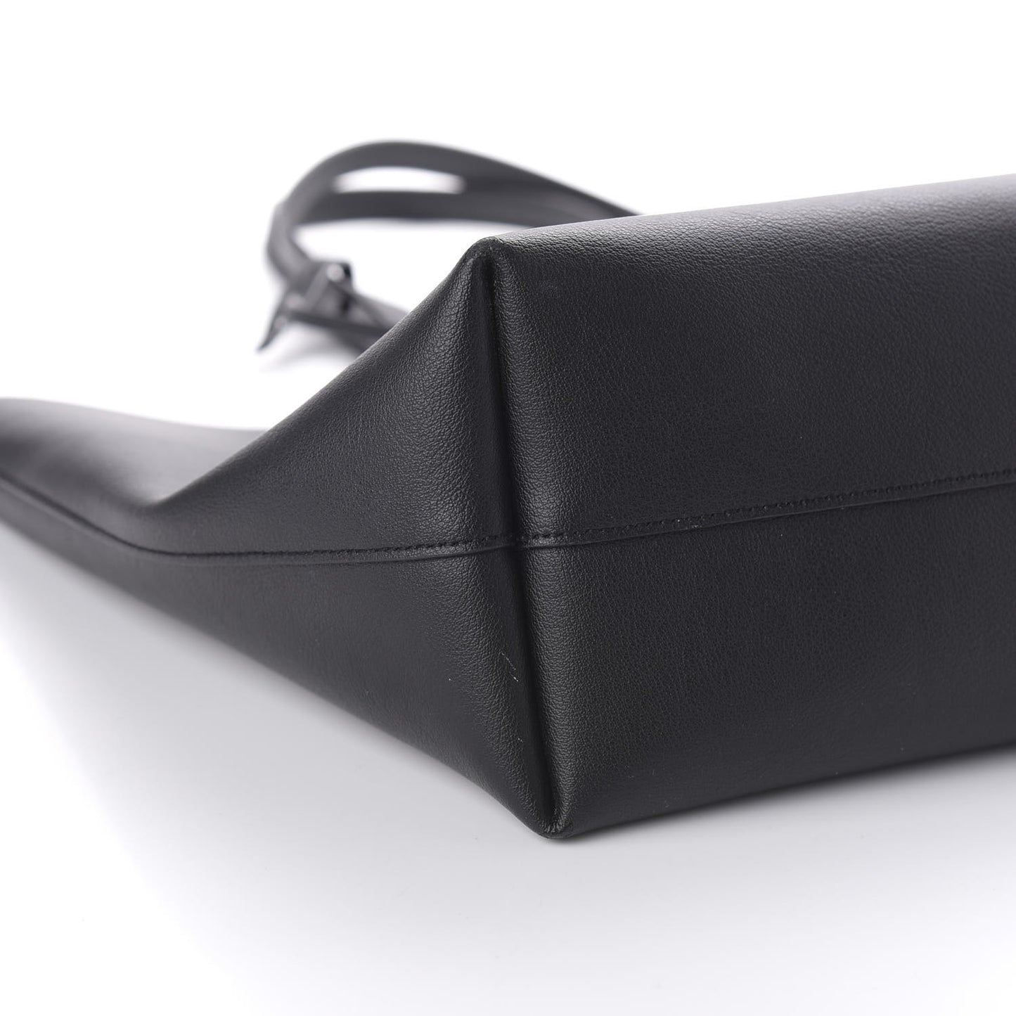 Calfskin Large Shopping Tote Black