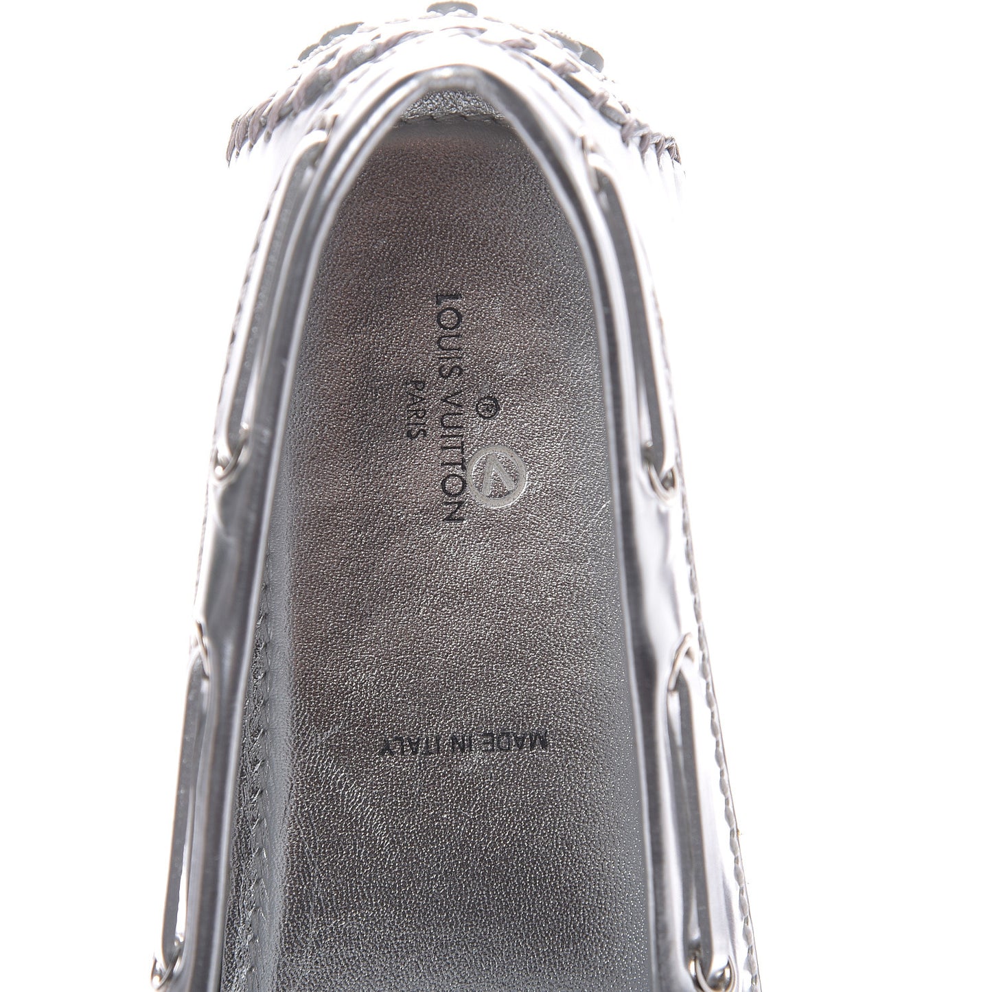 Calfskin Monogram Gloria Loafers 39 Silver