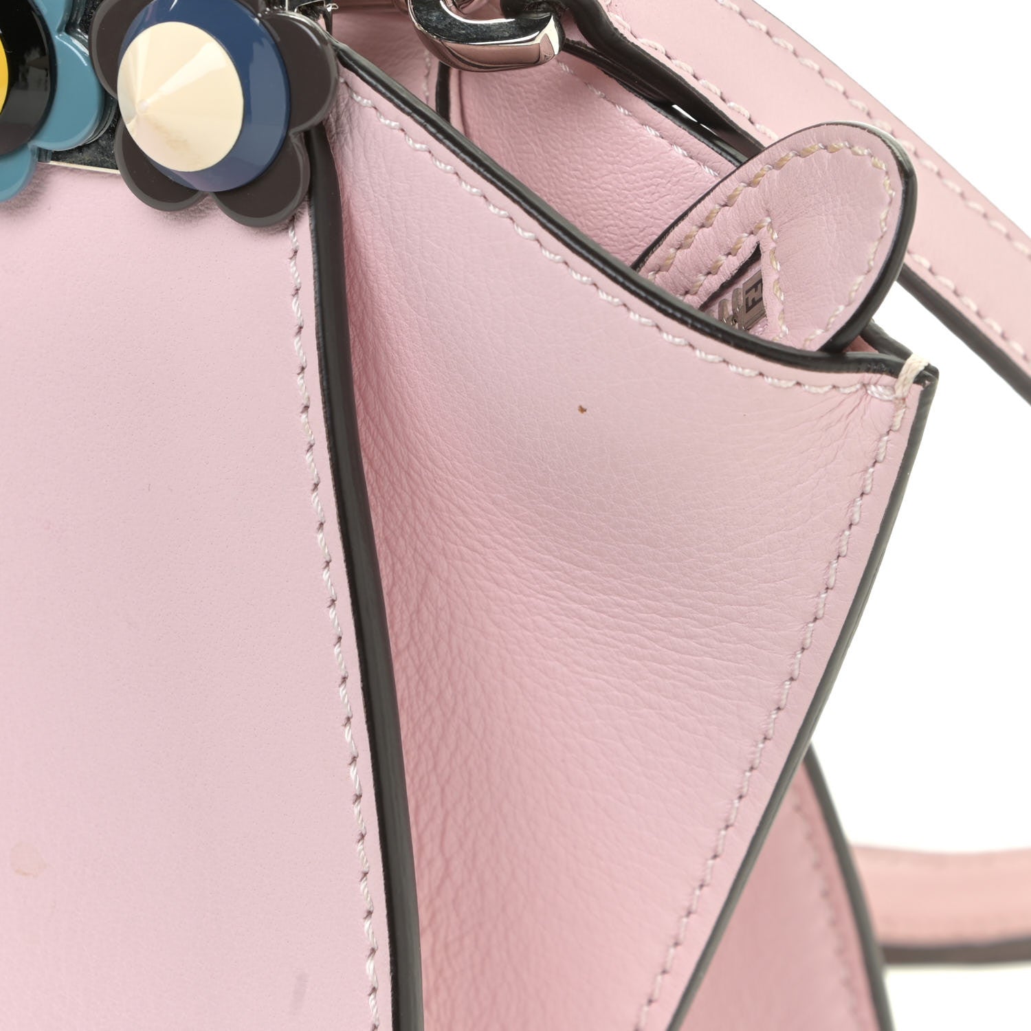 Fendi Vitello Dolce Plexiglass Flowerland Studded Mini 3Jours Tote Peonia Multicolor 10 of 12
