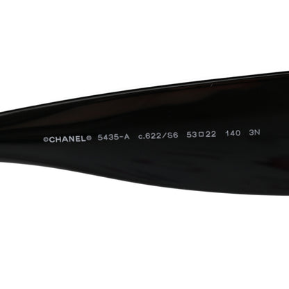 Chanel Acetate Rectangle Sunglasses 5435-A Black 6 of 10