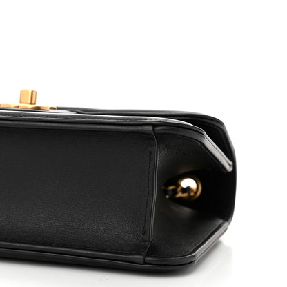Chanel Lambskin Calfskin Mini Chocolate Bar Flap Bag Black 10 of 11