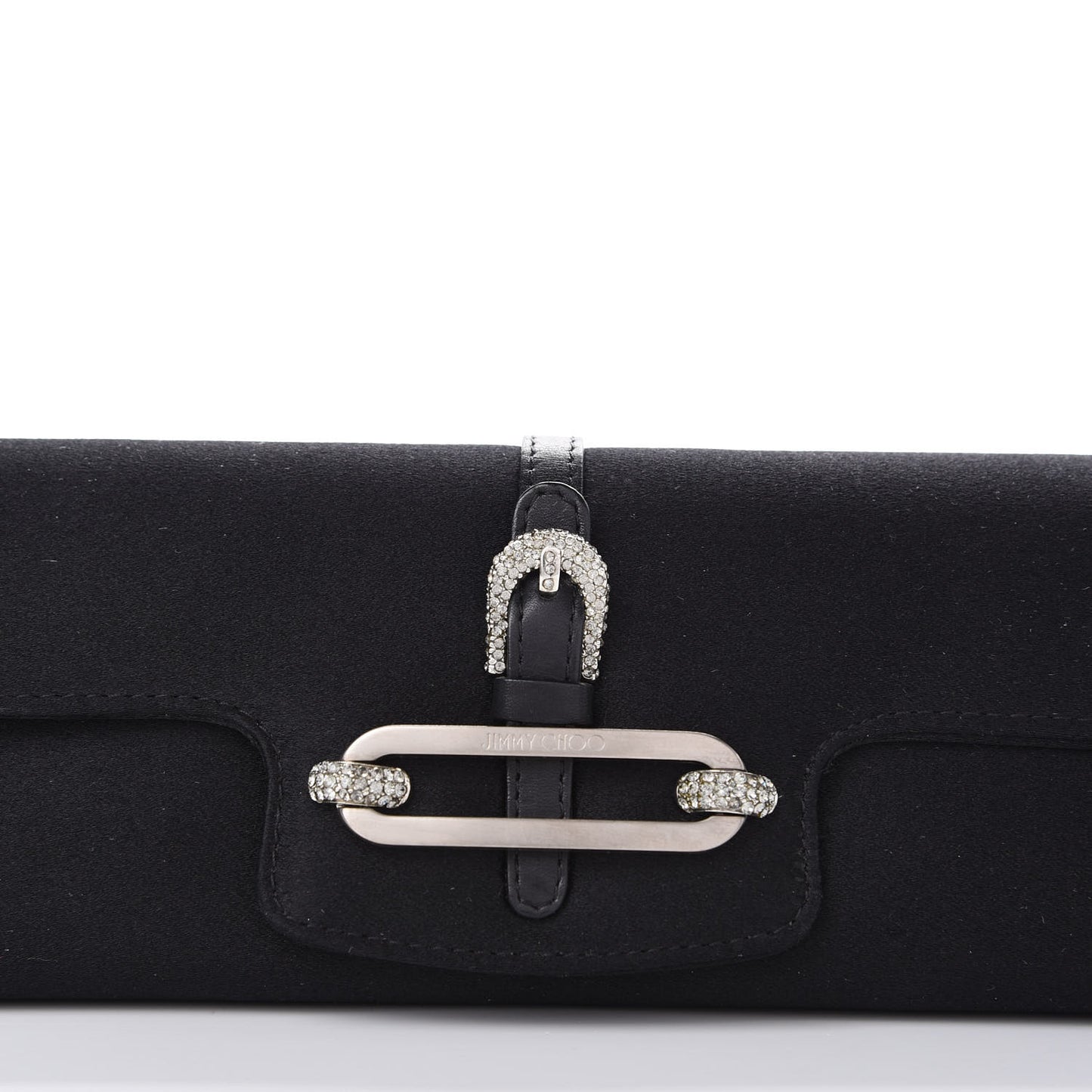 Satin Swarovski Crystal Tulita Evening Bag Black
