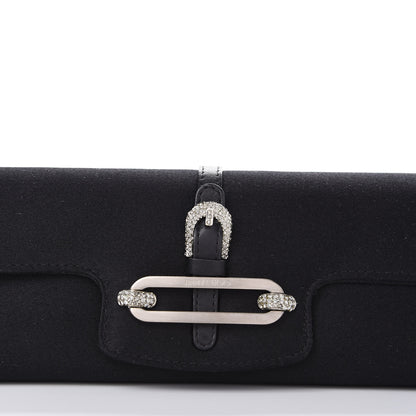 Jimmy Choo Satin Swarovski Crystal Tulita Evening Bag Black 10 of 10