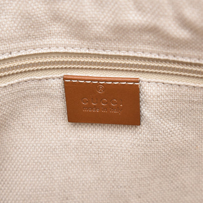Gucci Monogram Medium Half Moon Hobo Brown 6 of 7