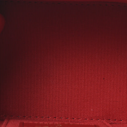 Chanel Caviar Quilted Mini Vanity Case With Chain Red 5 of 10