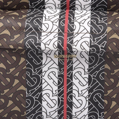 Burberry E-Canvas Monogram Stripe Backpack Bridle Brown 9 of 9