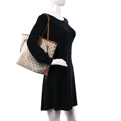 Louis Vuitton Damier Azur Neo Neverfull MM Rose Ballerine 2 of 8