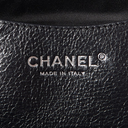 Chanel Glazed Calfskin Large On The Road Tote Black 8 of 9