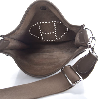 Hermes Taurillon Clemence Evelyne III PM Etoupe 5 of 9