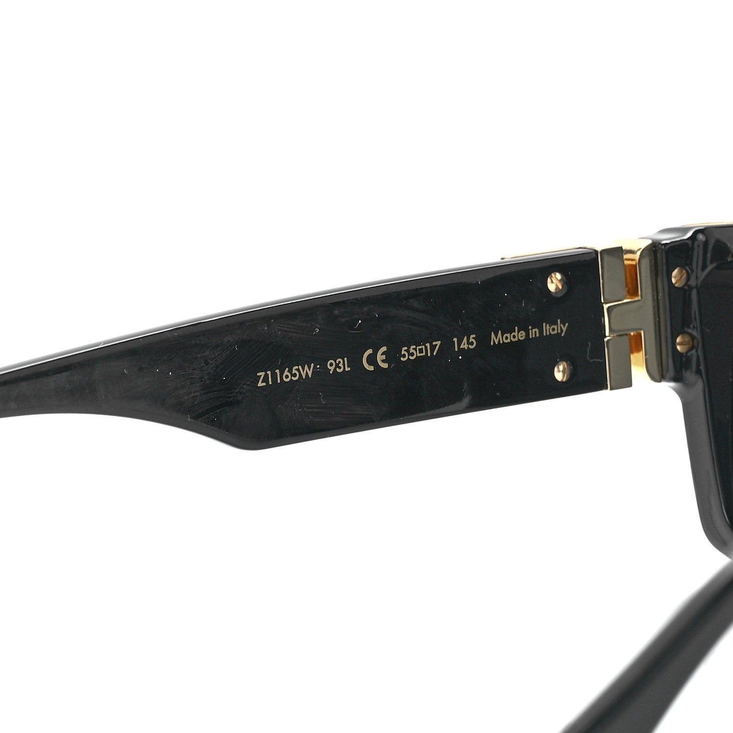 Louis Vuitton Acetate 1.1 Millionaires Sunglasses Z1165E Black 5 of 8