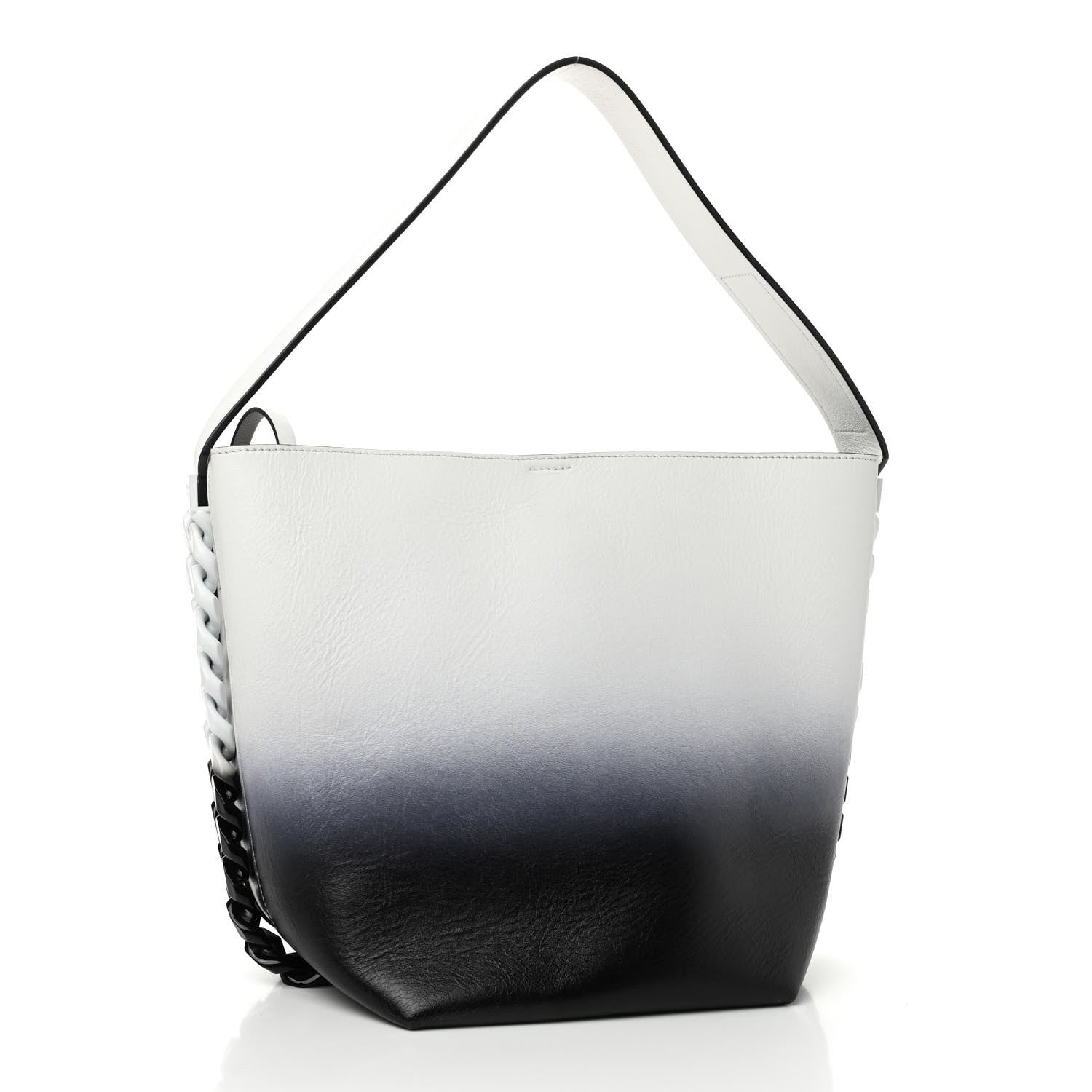Givenchy Calfskin Degrade Infinity Bucket Bag Black White 3 of 9