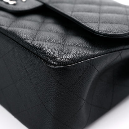 Chanel Caviar Quilted Jumbo Double Flap Black 6 of 13