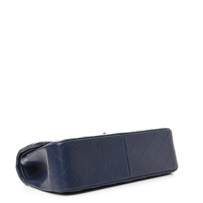 Chanel Caviar Quilted Jumbo Double Flap Dark Blue 4 of 13