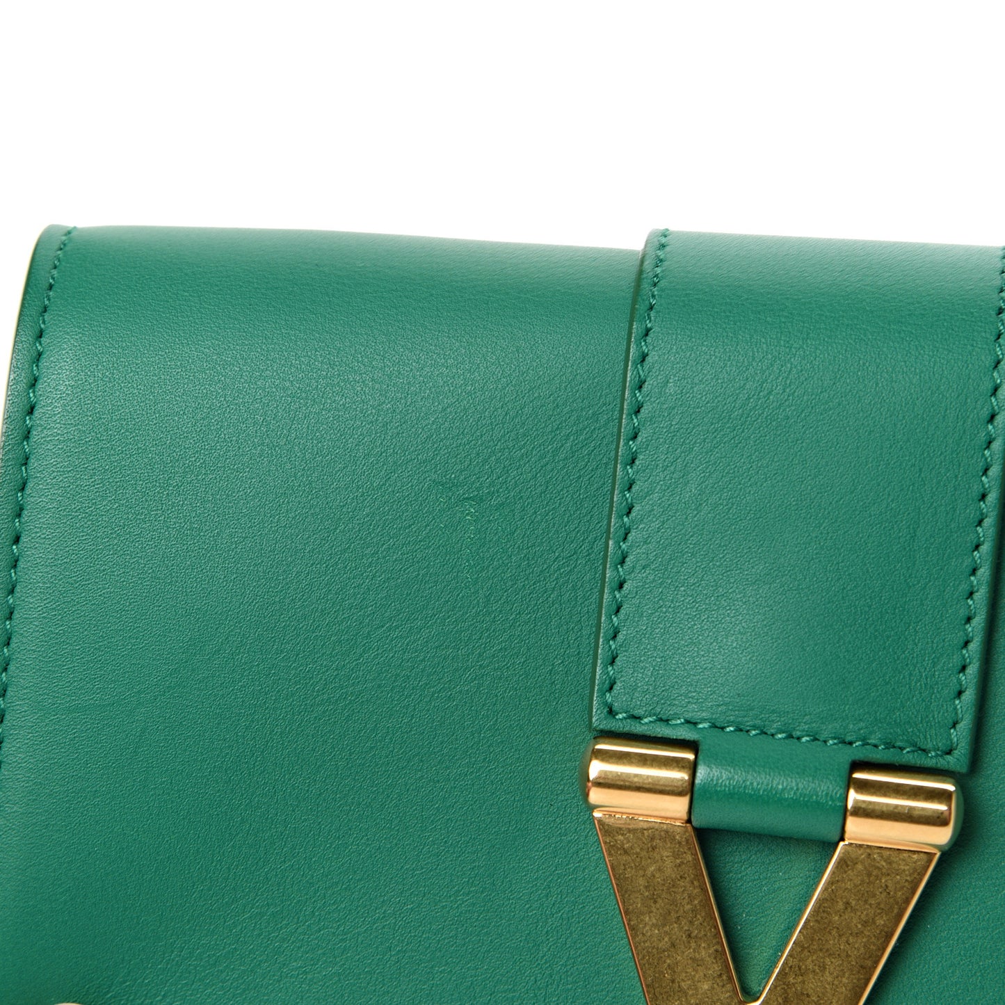 Calfskin Small Classic Y Satchel Green