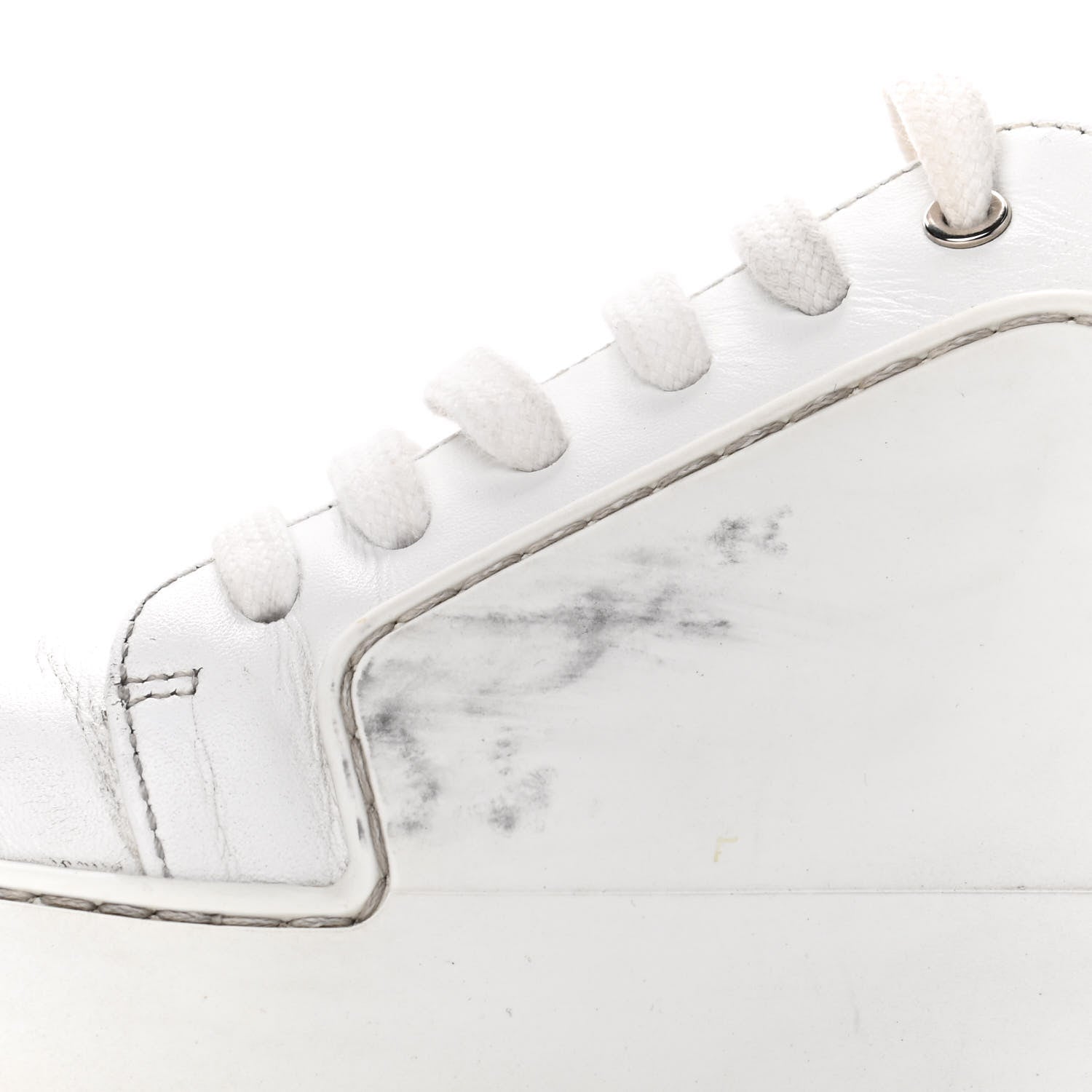 Chanel Calfskin Gum Womens CC Sneakers 39 White 5 of 6