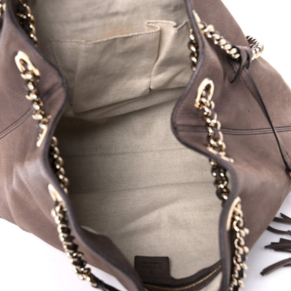Gucci Vitello Range Medium Soho Chain Shoulder Bag Grey Field 5 of 21