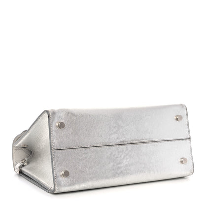 Christian Dior Metallic Goatskin Medium Diorever Flap Silver 4 of 13
