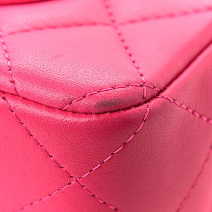 Chanel Lambskin Quilted Mini Rectangular Flap Pink 11 of 12