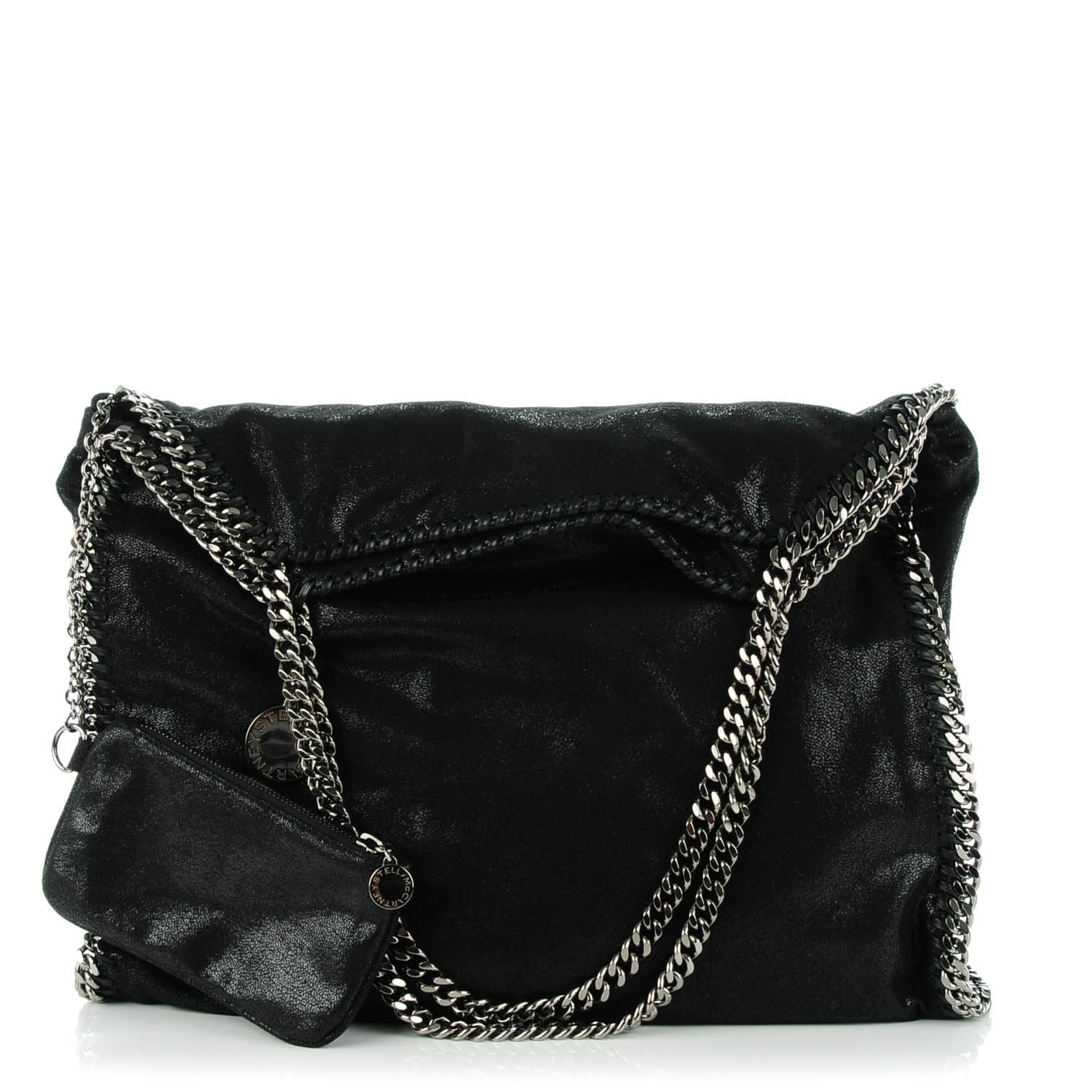 Stella McCartney Shaggy Deer Big Falabella Tote Black 1 of 10