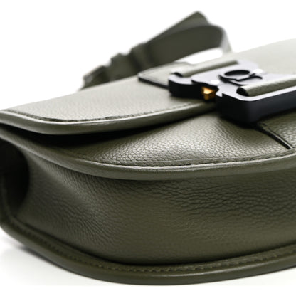 Christian Dior Grained Calfskin Mini Gallop Bag With Strap Green 8 of 9