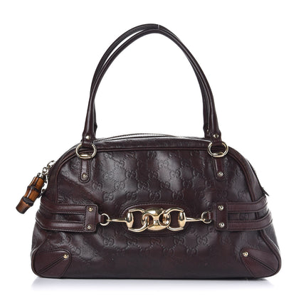 Gucci Guccissima Large Wave Boston Dark Brown 14 of 25