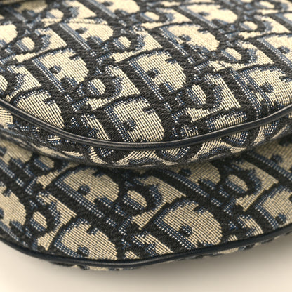 Christian Dior Oblique Saddle Bag Blue 7 of 7