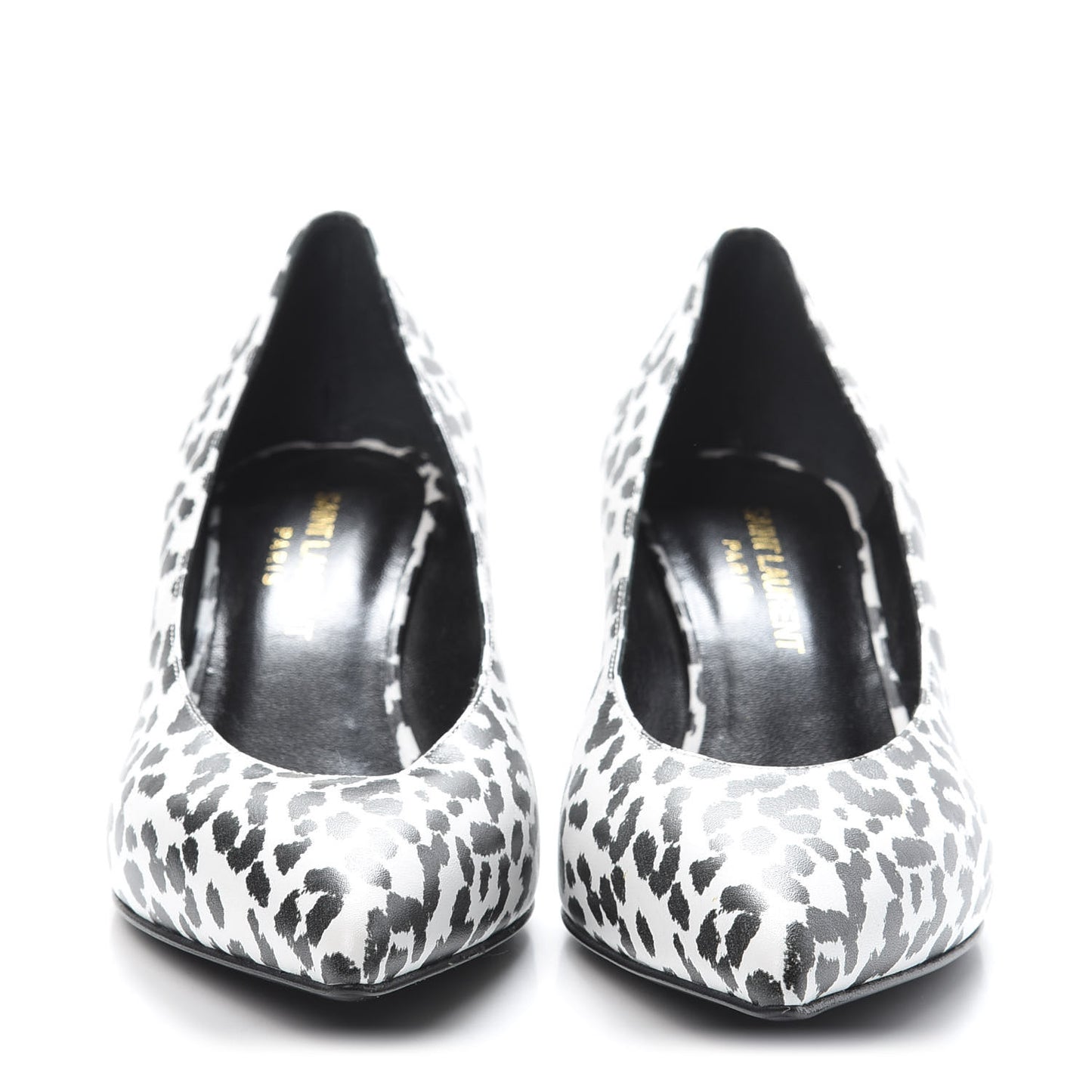 Soft Calfskin Baby Cat Paris 50 Pumps Bianco 35 White Black