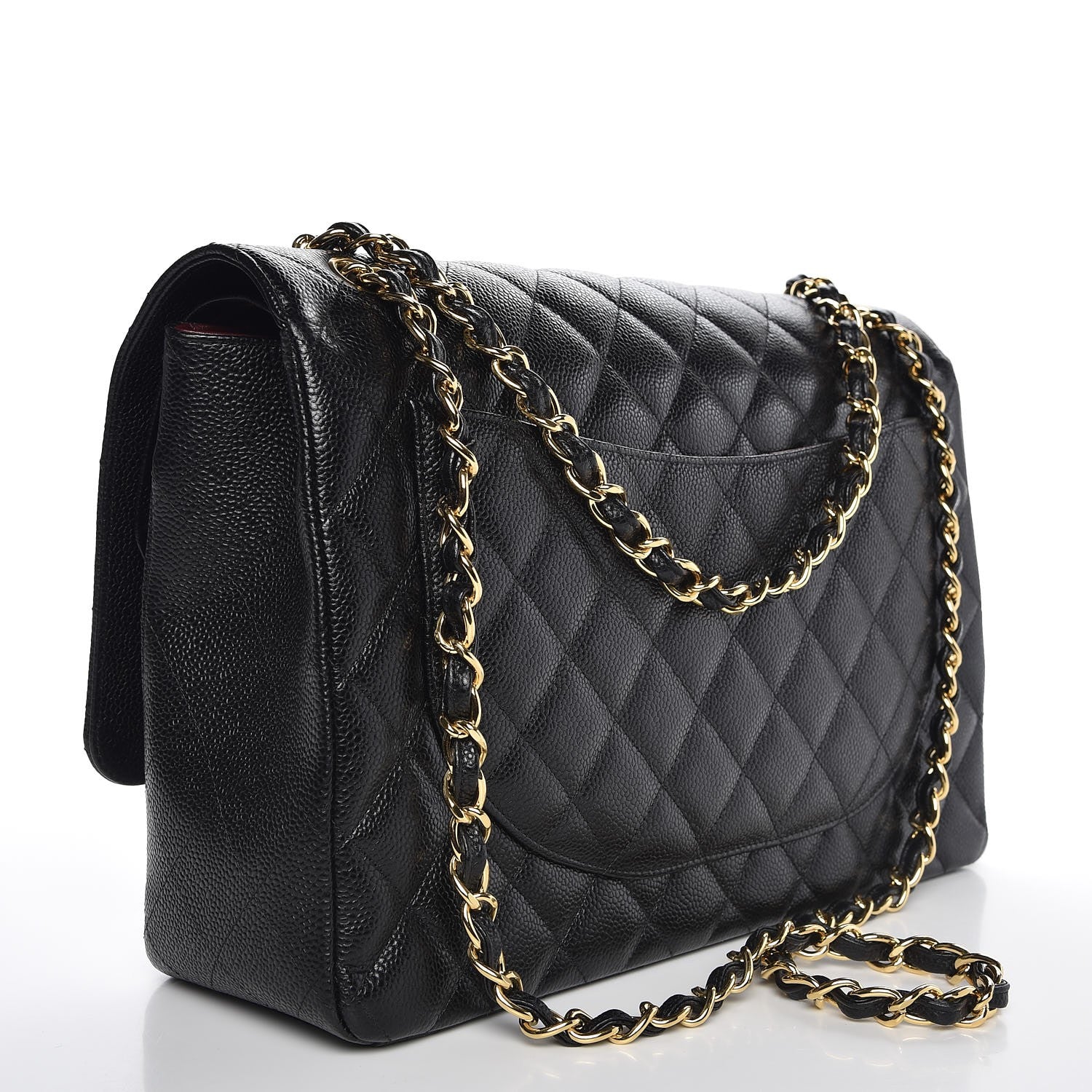 Chanel Caviar Quilted Maxi Double Flap Black 3 of 8