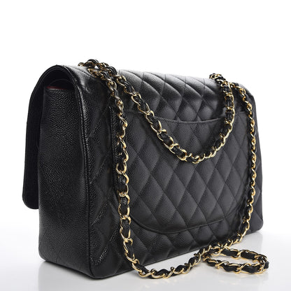 Chanel Caviar Quilted Maxi Double Flap Black 3 of 8