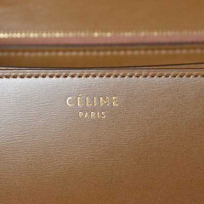 Celine Box Calfskin Medium Classic Box Flap Bag Camel 8 of 9