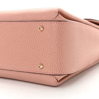 Gucci Dollar Calfskin Medium Interlocking G Top Handle Shoulder Bag Soft Pink 10 of 11