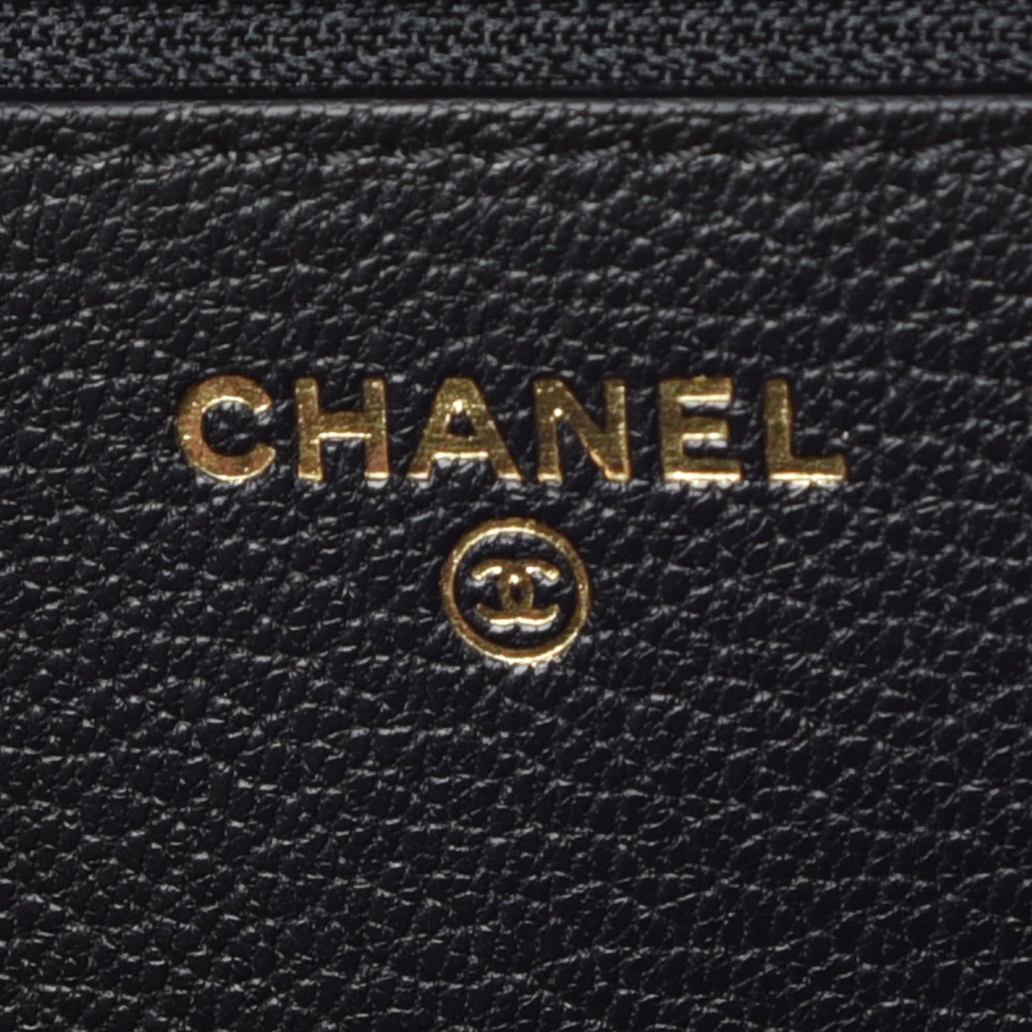 Chanel Patent Goatskin Quilted CC Eyelet Wallet On Chain WOC Black 8 of 10