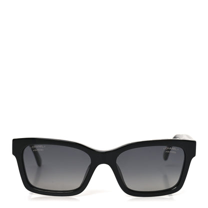Chanel Acetate Polarized Square Sunglasses 5417-A Black 2 of 8