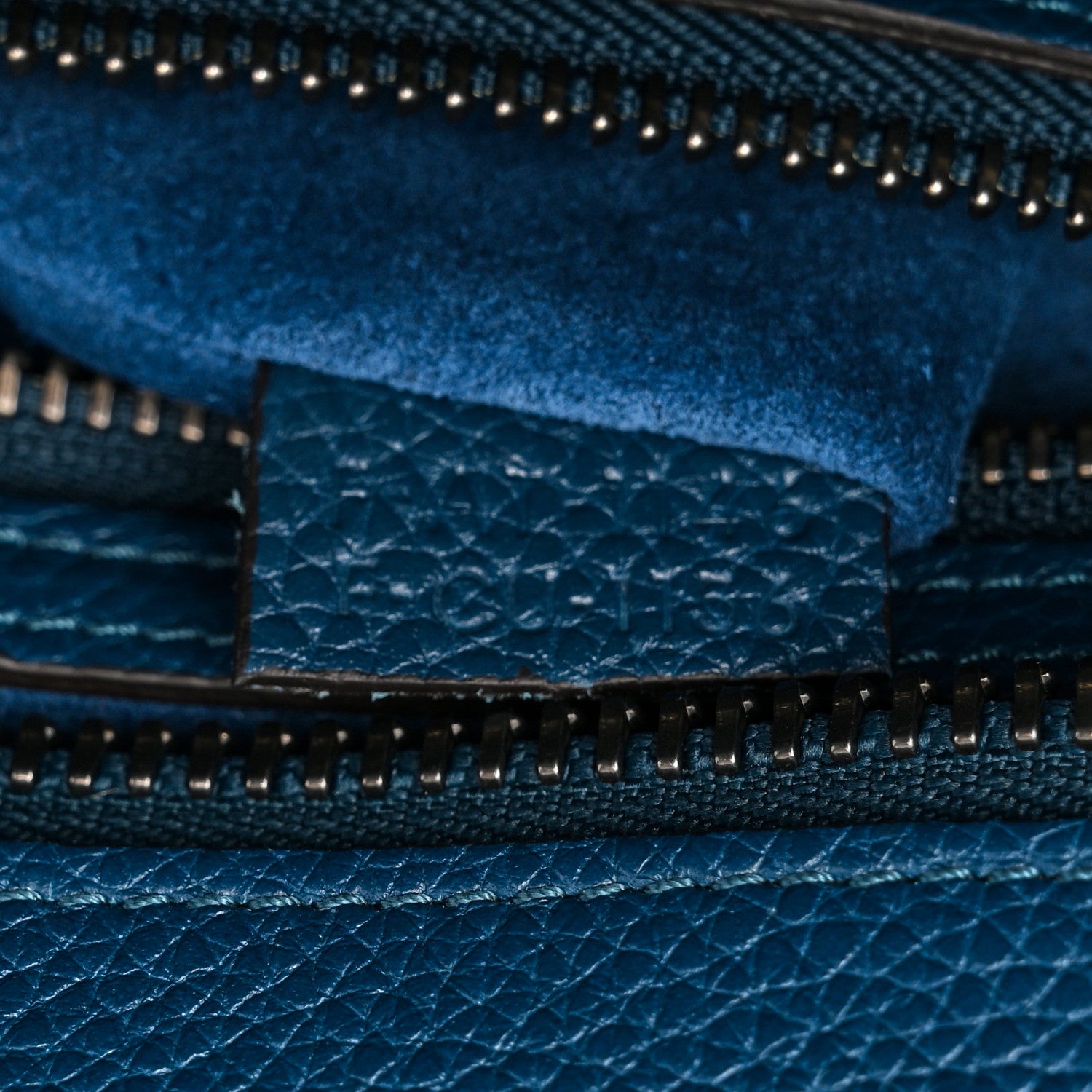 Celine Drummed Calfskin Micro Luggage Orage 7 of 12