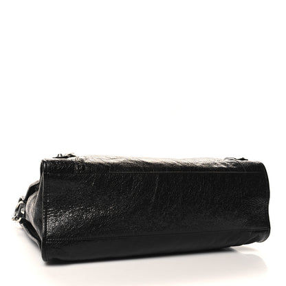 Balenciaga Agneau Arena Silver Hardware Medium Le City Black 4 of 10