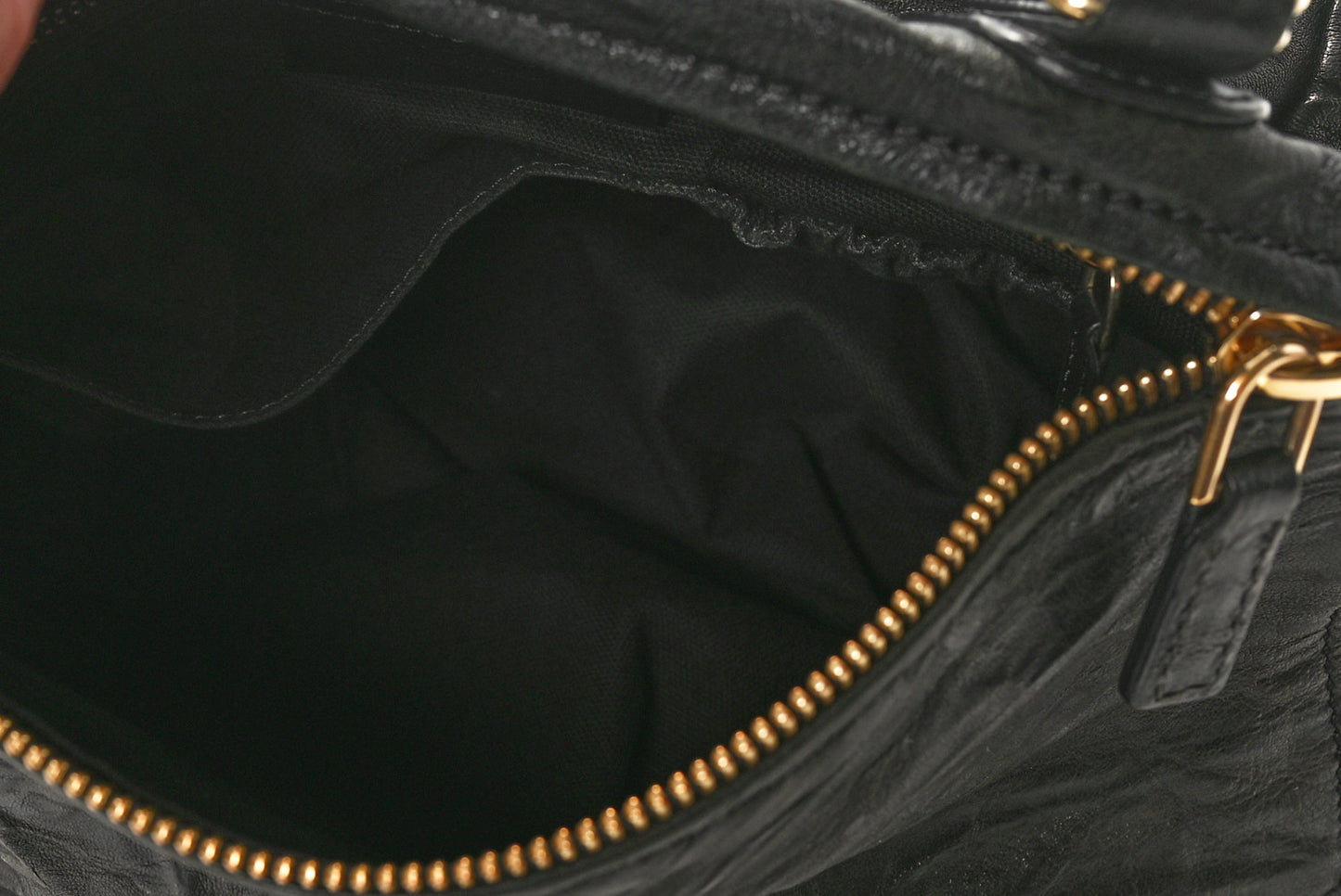 Tumbled Sheepskin Small Pandora Black