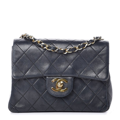Chanel Lambskin Quilted Mini Square Flap Black 1 of 13