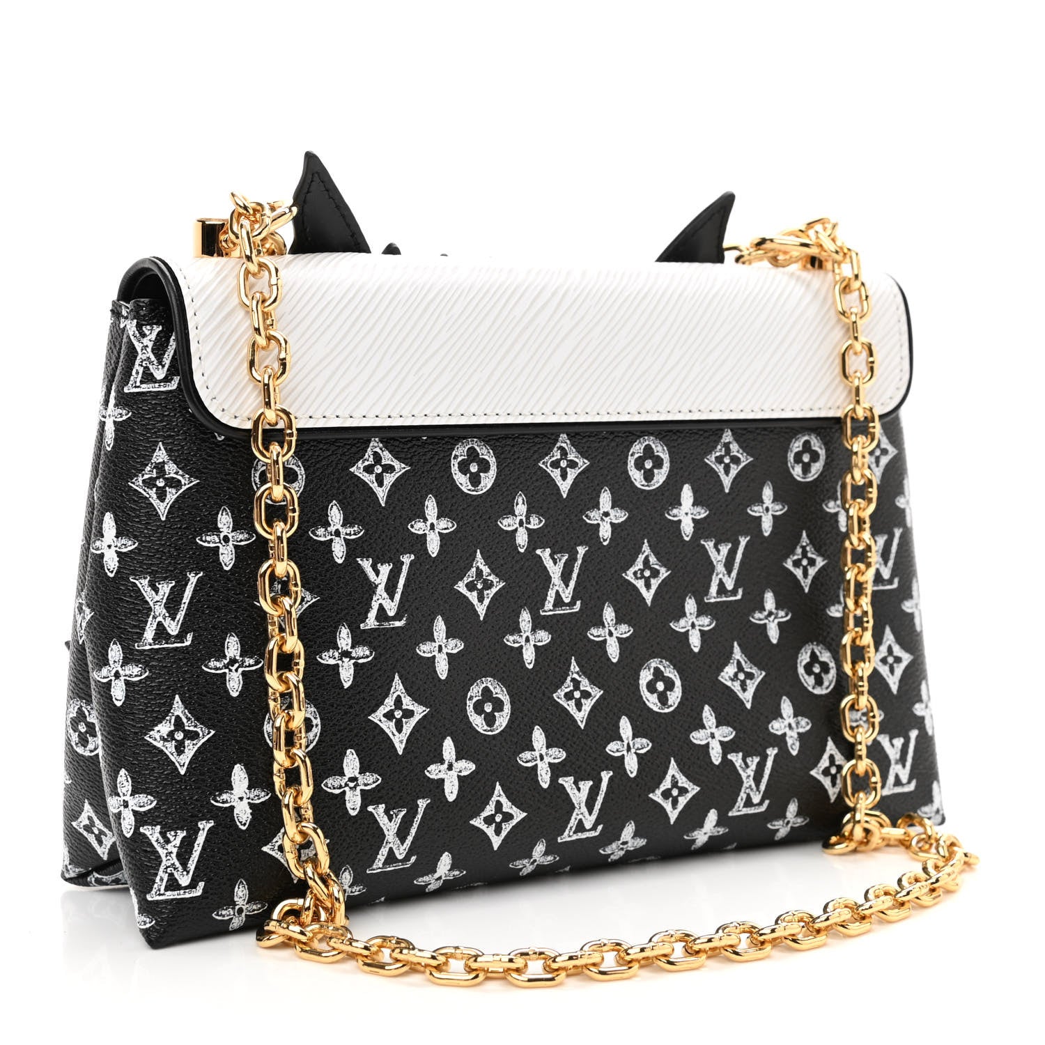 Louis Vuitton Epi Catogram Cat Bag Orange Black 3 of 8